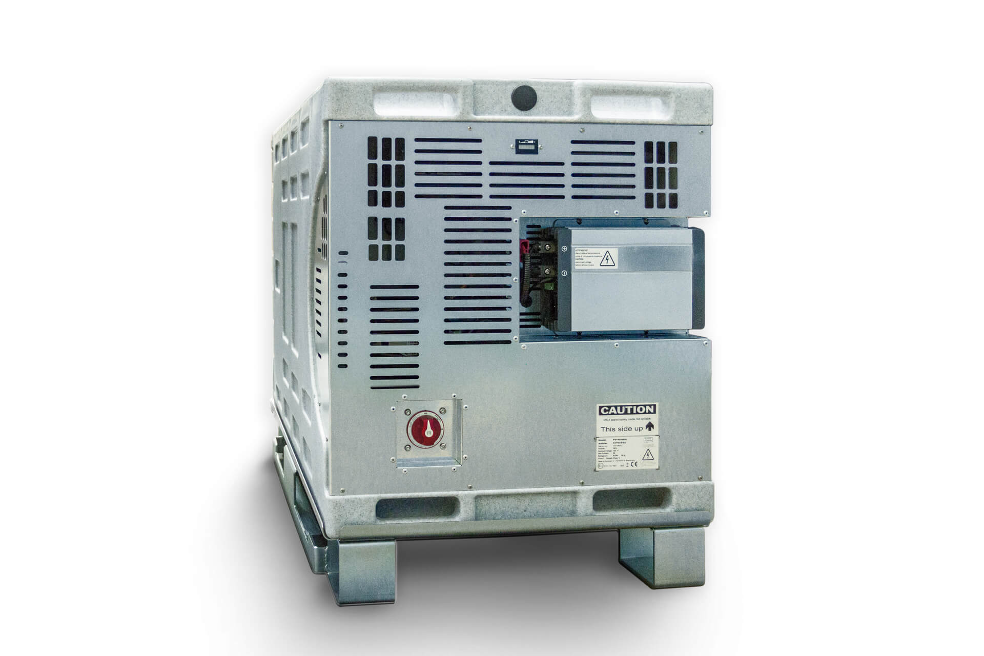 Battery powered refrigerated containers for electrical vans